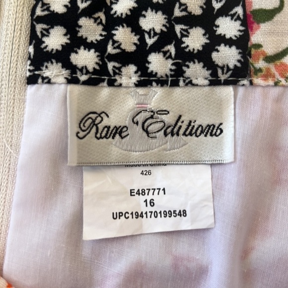 Rare Additions Multi Floral Patchwork Print Ruffle‎ Detail Skirt - Picture 5 of 8